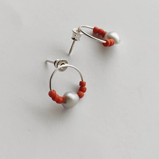 kolczyki z kamieniami Kolczyki OKRĄG