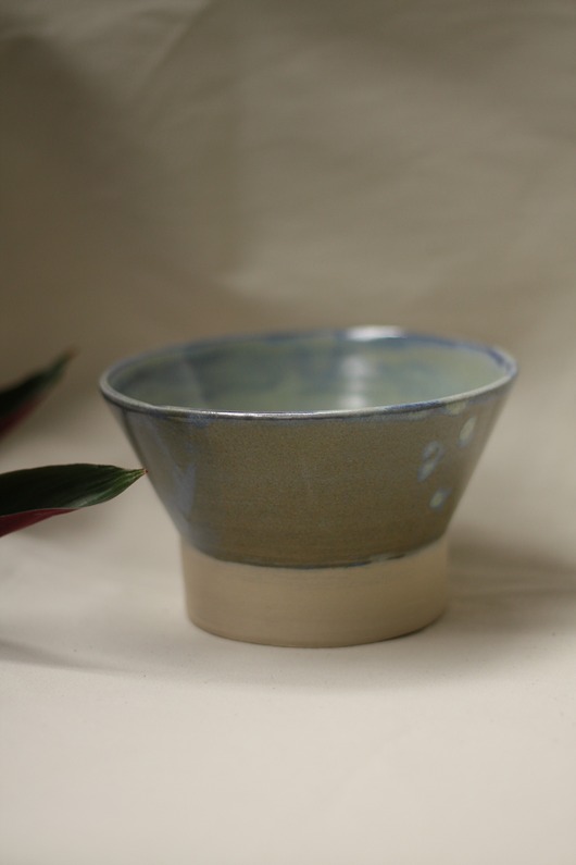 talerze, miski Ceramiczna miska w morskim kolorze. Ceramika ręcznie robiona