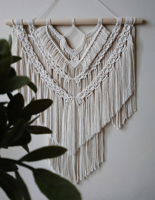 makrama,dekoracja ścienna bohemian treasures