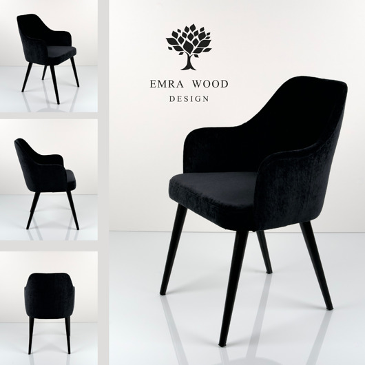 krzesła Producent Krzesło Tapicerowane EMRA WOOD  DELUXE KR-9