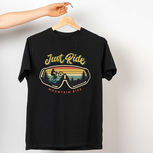 t-shirty męskie Koszulka  z nadrukiem Just ride