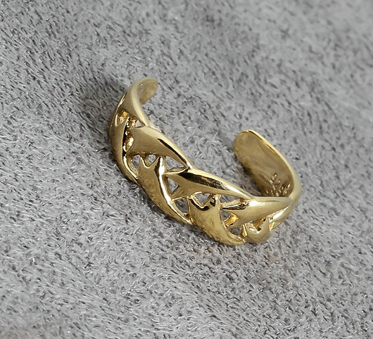 PIERŚCIONEK SREBRNY- KNUCKLE RINGS  - 100PZ moly art