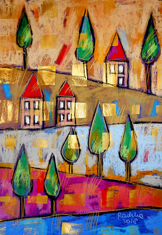 Za oknem- plakat 50x70 cm Katarzyna Radzka