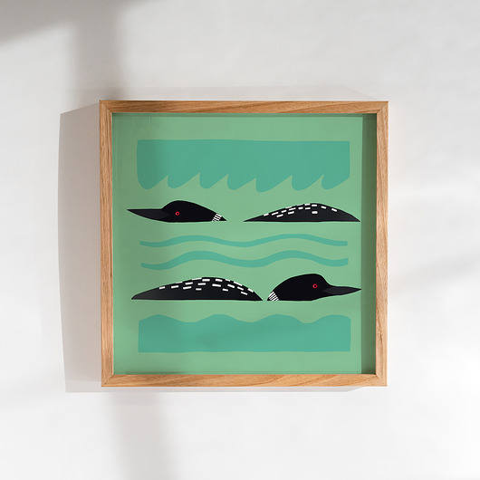 plakaty Print 21x21 cm, islandzkie nury