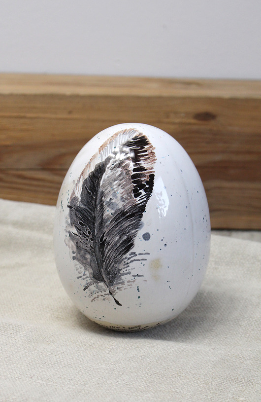 jajka wielkanocne Ceramiczne pisanki - jajka