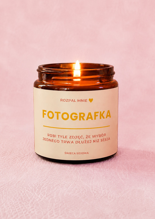 świece zapachowe Świeca sojowa FOTOGRAFKA