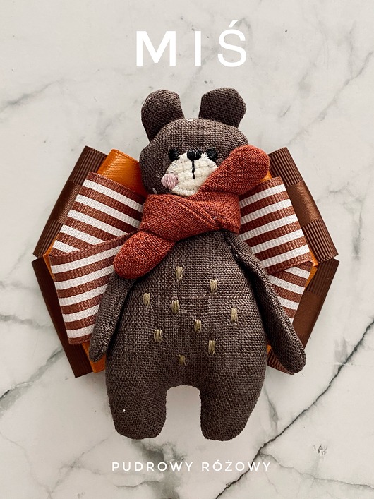 broszki Artystyczna Brosza z niesamowitym Misiem! Pop Art  MIŚ