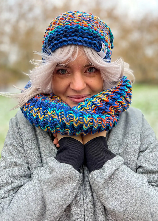 czapki damskie Czapka MERINO 50% Górski potok NEVERLAND