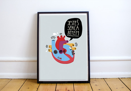 Plakat 'Jesteś serca bitem II' - A3 ladnie