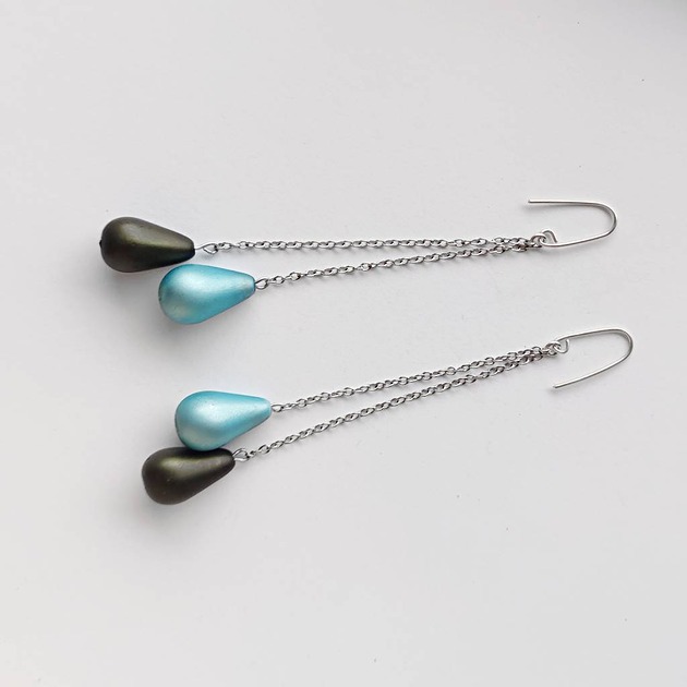 kolczyki z kamieniami Kolczyki OKRĄG