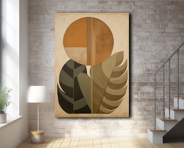 plakaty Tropikalne liście - Plakat - Loft, Minimalizm