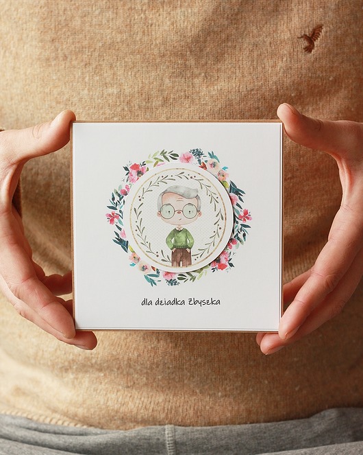 kartki scrapbooking Kartka dla dziadka