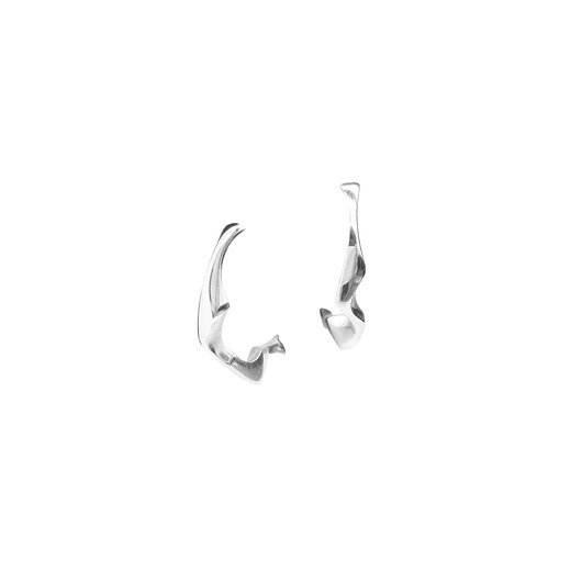 Kolczyki srebrne WAVES Semicircle / silver earrings Filimoniuk