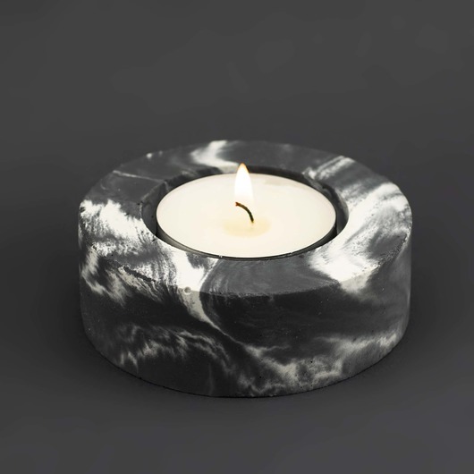 świeczniki i świece Świecznik z betonu na duży tealight