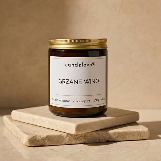 świeczniki i świece Grzane Wino świeca sojowa
