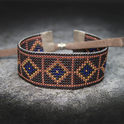 Jalapa - Bransoletka etniczna - beading Djenka