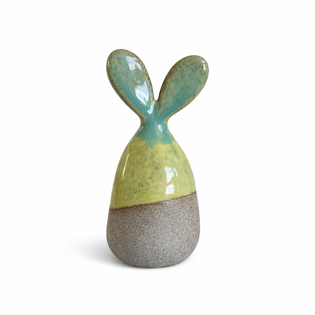 ozdoby wielkanocne Zając ceramiczny