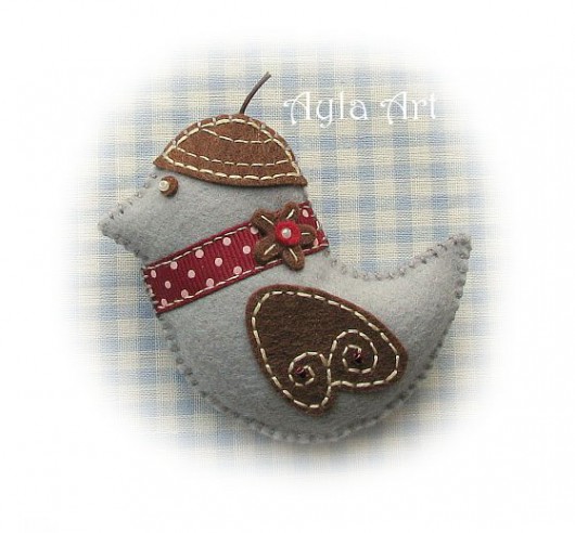 ĆWIREK  w szarościach + bordo :) AylaArt