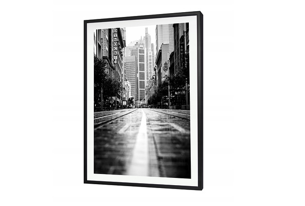 ramki na zdjęcia CZARNA RAMKA 30X40 CM ALUMINIOWA NA PLAKAT
