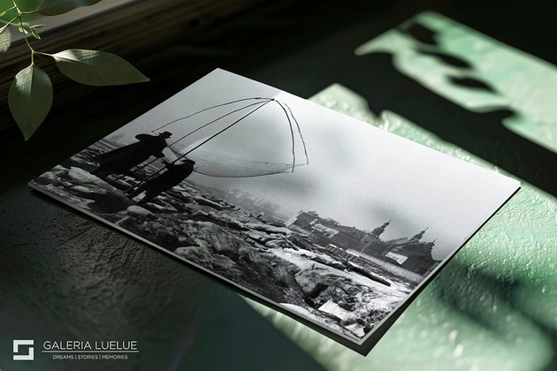 fotografia Unikatowy wydruk - Rybacy na Wiśle I Wystawa Kraków Stories 2025 I 40x30 cm