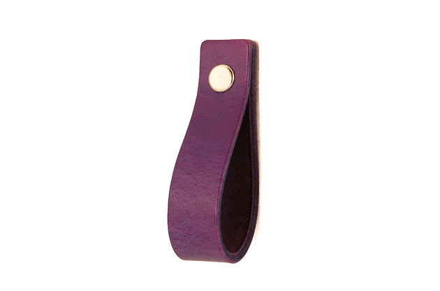 gałki do mebli Skórzany uchwyt meblowy COLORISO PURPLE