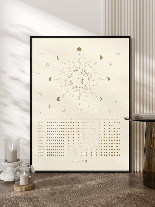 kalendarze i plannery Kalendarz Księżycowy na 2023 Format 40x50cm