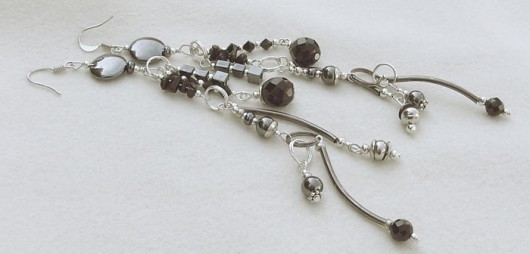 Mixed metals / earrings / hematico romantico Buy or Die