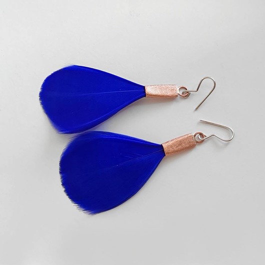 kolczyki z piórami PIÓRKO kolczyki