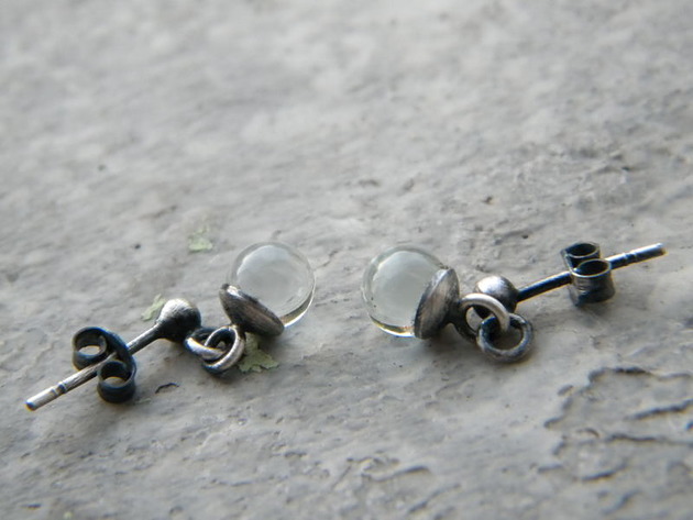 kolczyki srebrne Maleńkie kuleczki - srebrne kolczyki