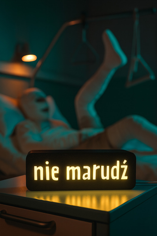 dekoracje świetlne NIE MARUDŹ 
