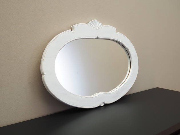 lustra stojące i wiszące Lustro w sosnowej ramie, duński design, lata 60, produkcja: Dania