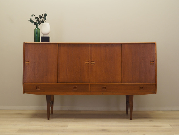 komody i szafki Highboard tekowy, duński design, lata 60, produkcja: Dania