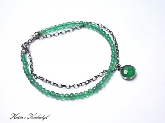 bransoletki z kamieni naturalnych  Green - bransoletka 