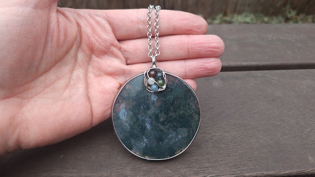 wisiory Agat mszysty - wisiorek