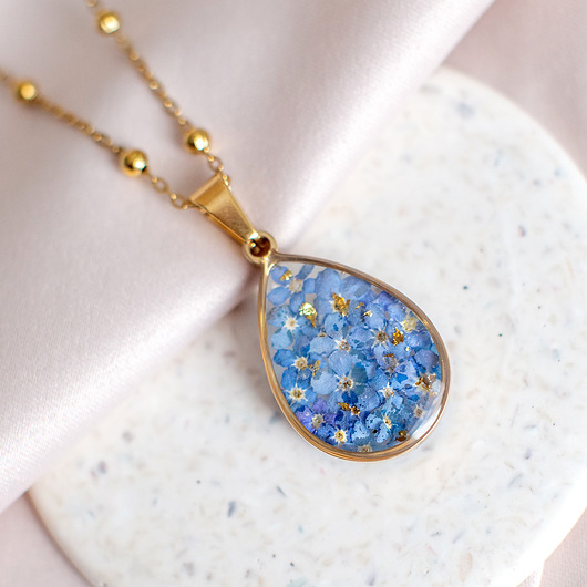 wisiory Wisiorek z niezapominajkami