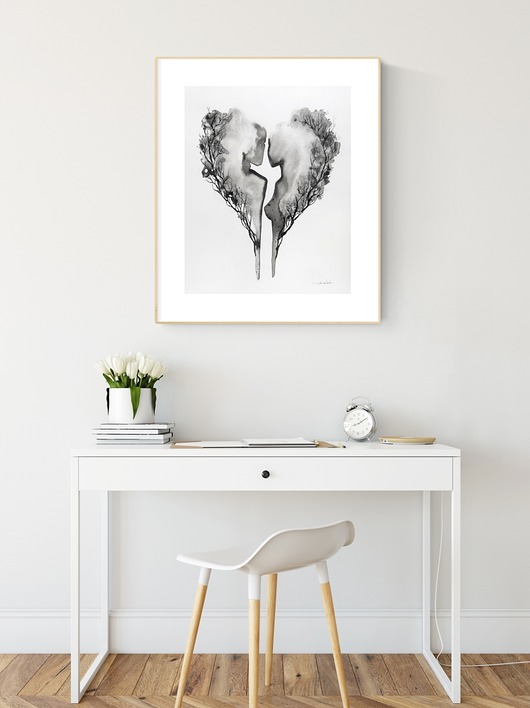obrazy Grafika 40X50 cm wykonana ręcznie