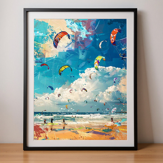 plakaty Plakat - Kite-surfers paradise