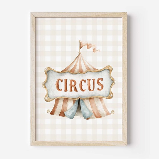 obrazy i plakaty do pokoju dziecięcego Plakat Na Ścianę Dla Dzieci Bajkowy Cyrk nr. 22