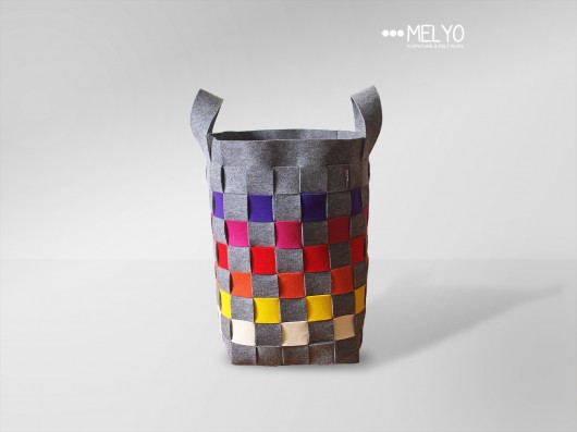Kosz OLEE large rainbow melyo