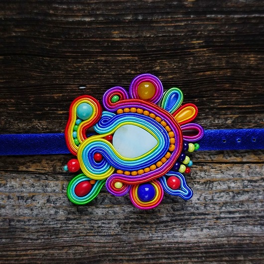 bransoletki soutache Bajkowa bransoletka soutache