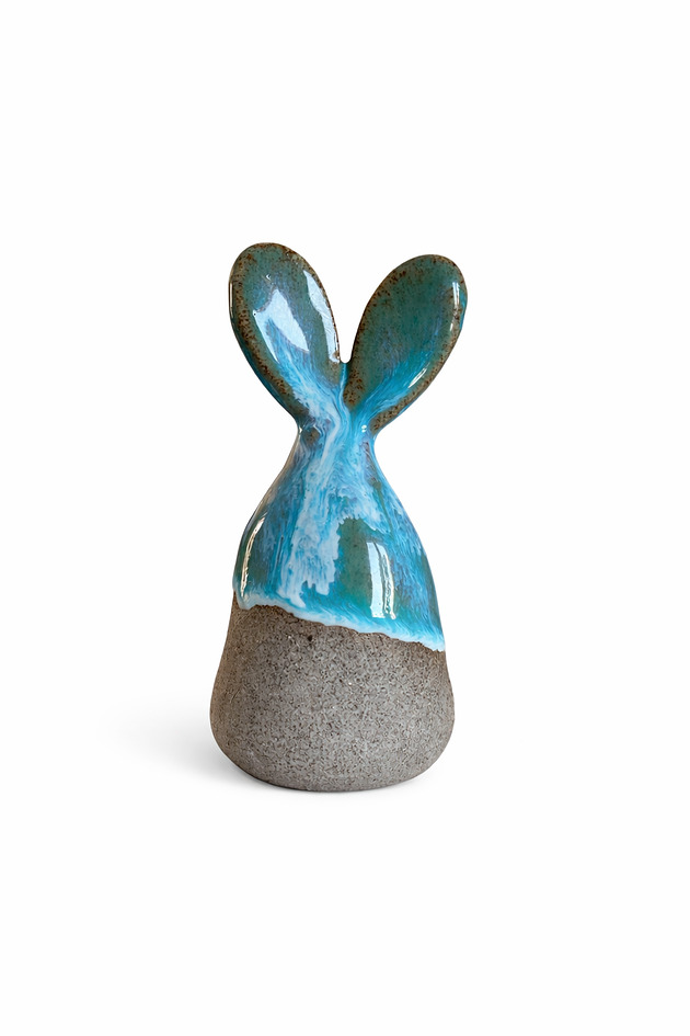 ozdoby wielkanocne Zając ceramiczny