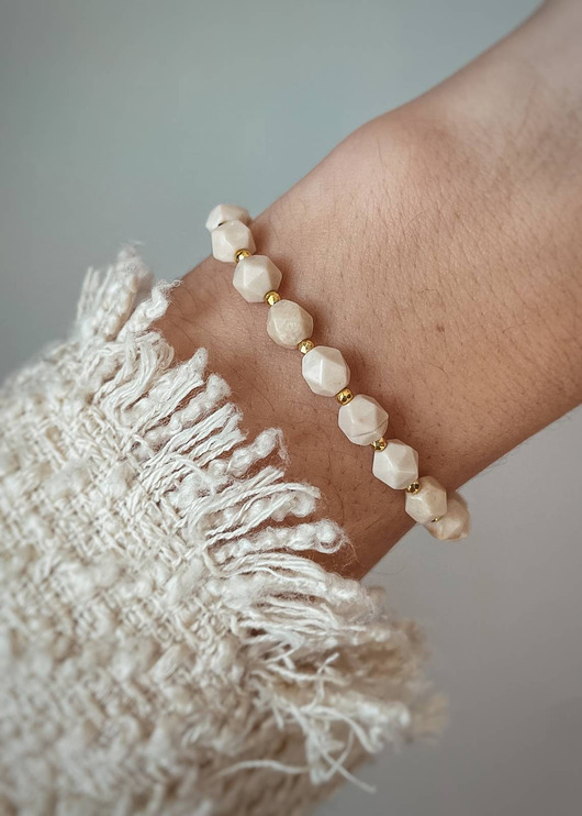 bransoletki z kamieni naturalnych Bransoletka na gumce z Jaspisów