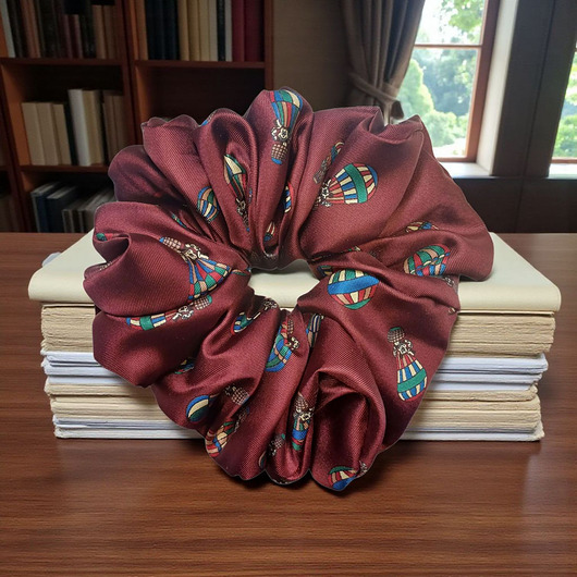 gumki do włosów Scrunchie X XL Jedwabna gumka