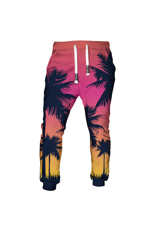 spodnie dresowe damskie DR.CROW Spodnie Fullprint Sunset