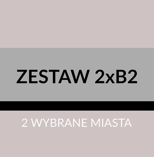 ZESTAW 2x -B2 - MAPY MIAST Z PERSONALIZACJĄ PLAKATY GEOMETRYCZNE