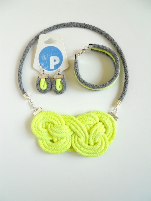 Komplet Neon Fluo & Grey Set! pinsjewelry