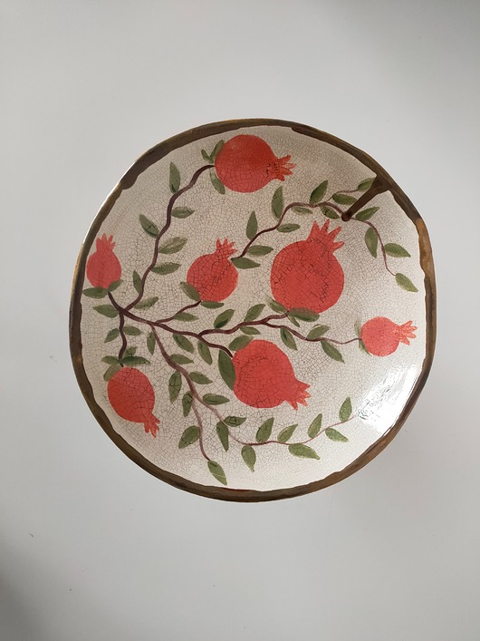 miski i misy Granaty - misa ceramiczna na stopce