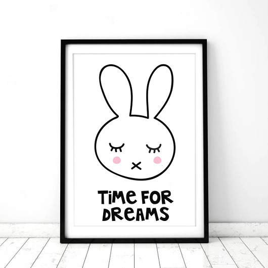 OBRAZEK TIME FOR DREAMS A4 PLAKAT Dekoracjan