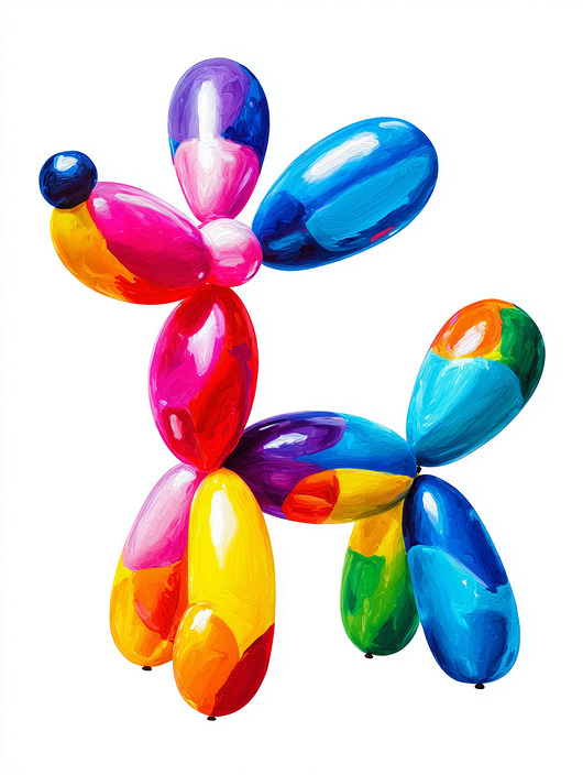 plakaty Plakat balonowy pies 50X70
