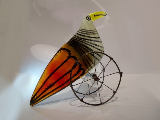 Ptak GŁUPTAK Borowska Glass Design